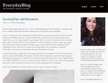 Tablet Screenshot of everydayblog.dk
